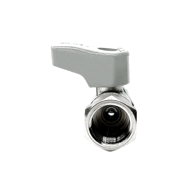 SANWA Mini Ball Valve Silver FF3