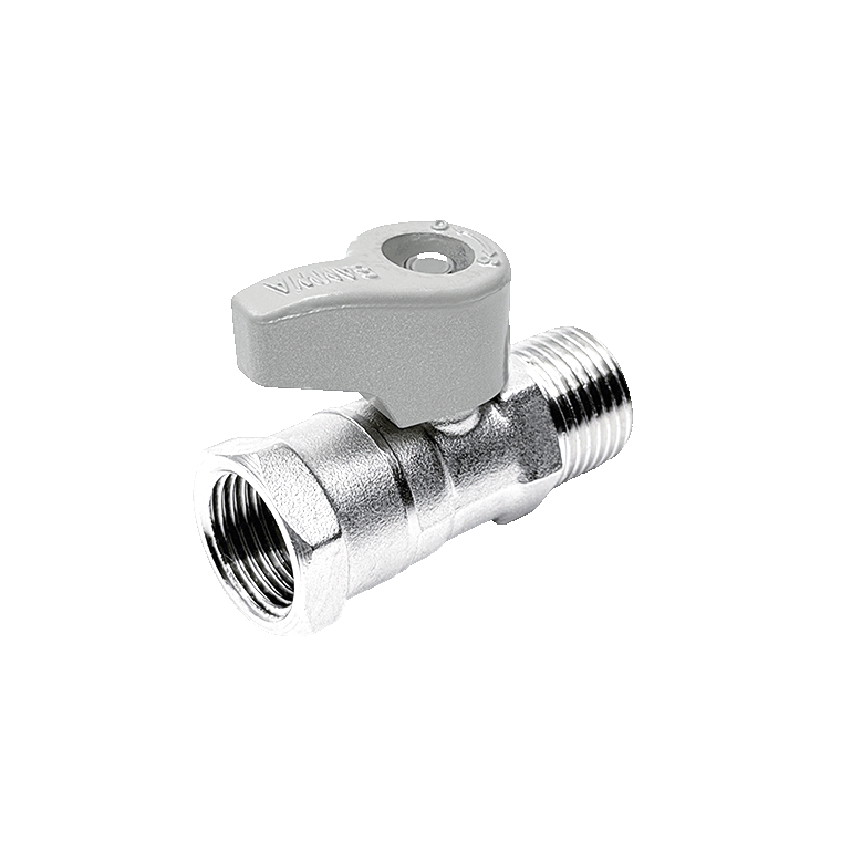 SANWA Mini Ball Valve Silver MF1