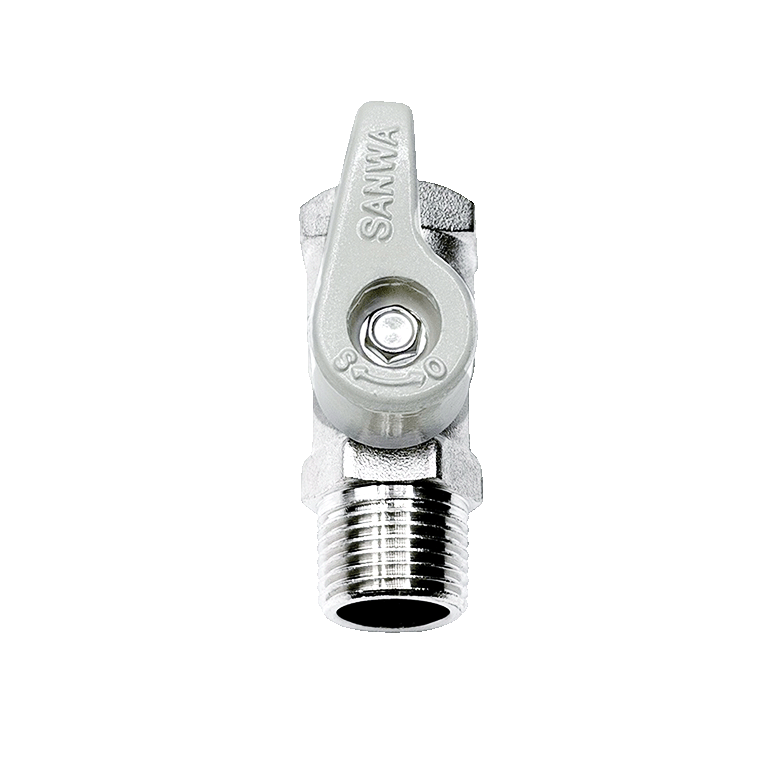 SANWA Mini Ball Valve Silver MF4